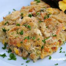 Gratinierte Tortellini nach Art des veganen Farmers